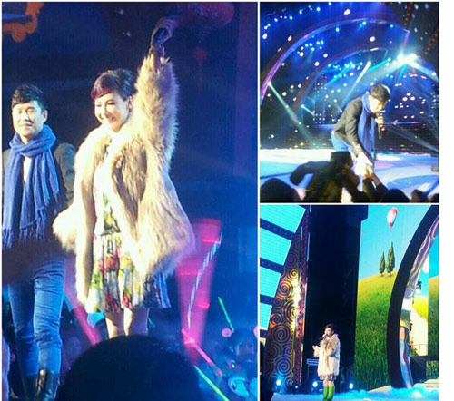 张柏芝今年欲登辽视春晚 会本山大叔吃火锅