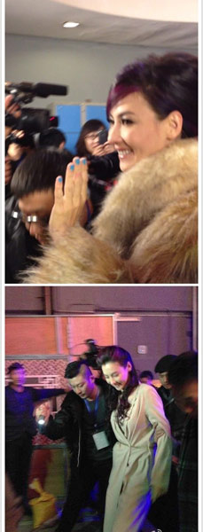 张柏芝今年欲登辽视春晚 会本山大叔吃火锅