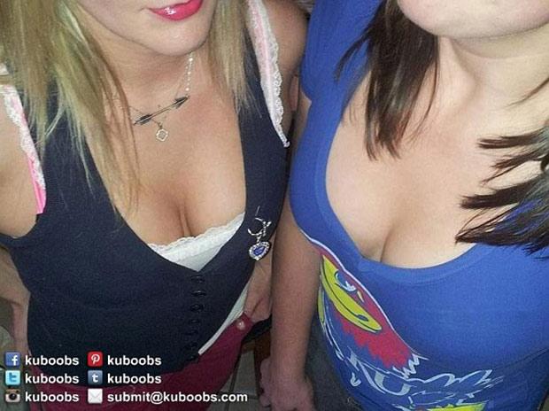 美大学生晒乳沟激励球队 众人效仿豪乳“琳琅满目”