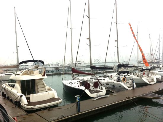 独家:海上霸王上岸过冬 实拍游艇搬家