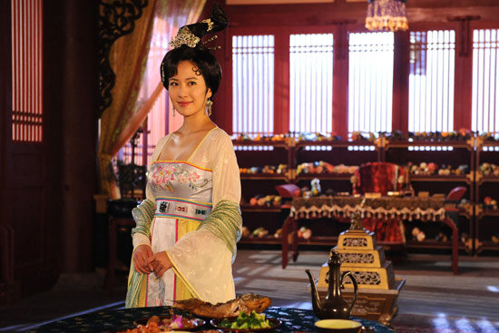 女星唐宫戏中的惊艳造型 养眼