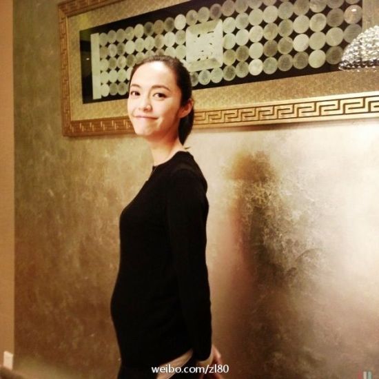 姚晨孕相明显
