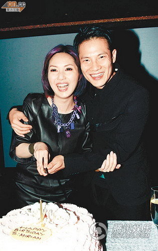 杨千嬅39岁生日宴内场曝光 老公送熊抱众星捧场