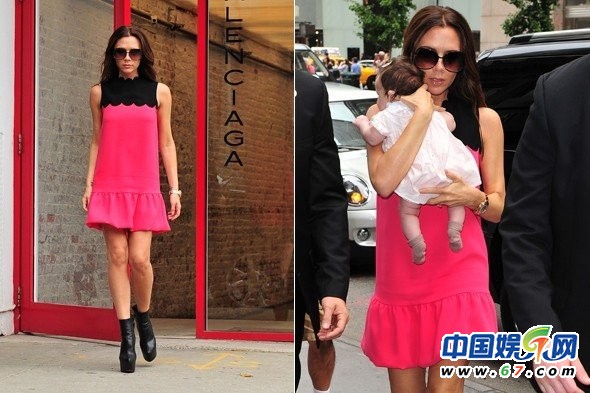 贝克汉姆女儿小七19个月四次看秀 网友：长大要逆天