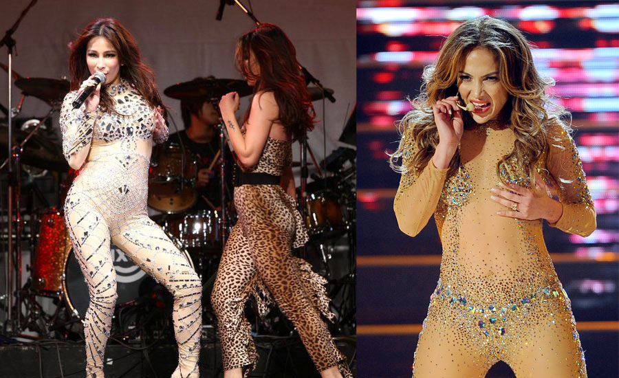 女星穿裸色衣 山寨货输得好惨