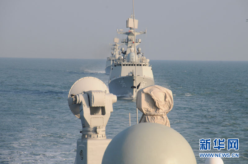 海军远海训练编队圆满完成训练任务返回青岛