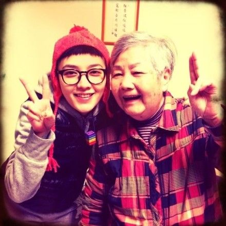 范晓萱与外婆