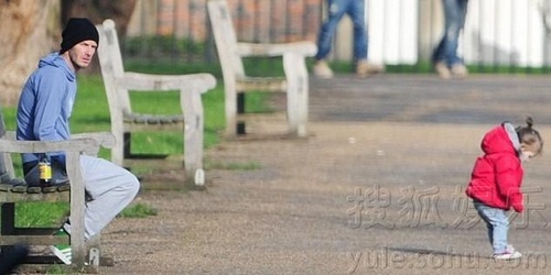 贝克汉姆陪爱女