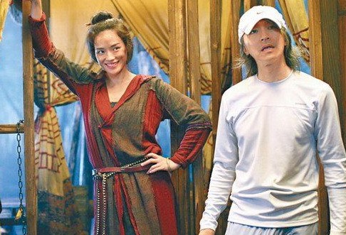 周星驰与舒淇拍摄《西游降魔篇》片期间合作无间。（资料图）