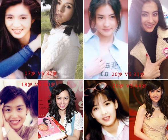 玉女出道二十年容貌今昔对比