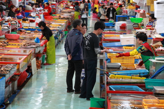 韩国海鲜市场