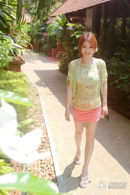 柳岩泰国美艳度假照