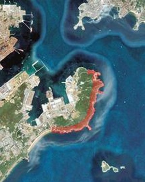 滨海步行道示意图