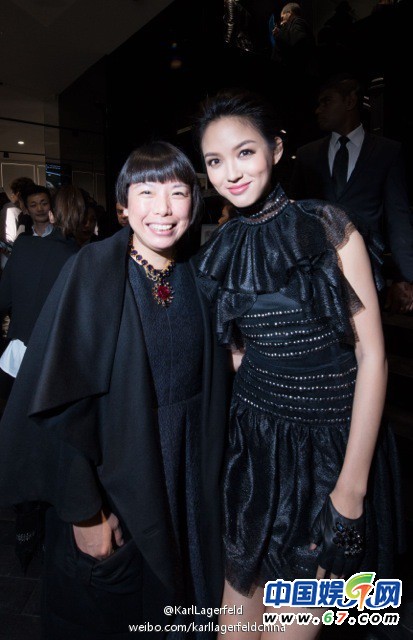 巴黎时尚周中国女星团