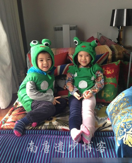 36岁刘涛一双漂亮儿女近照曝光