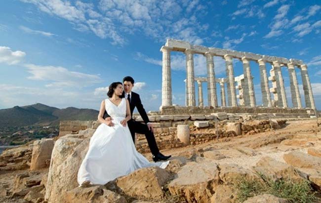 郭晶晶霍启刚度蜜月照