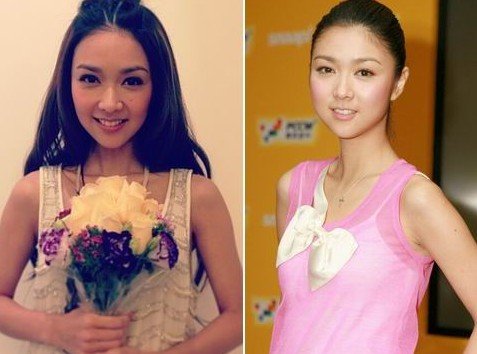 薛凯琪现在（左）和以前（右）的长相，真的差很大