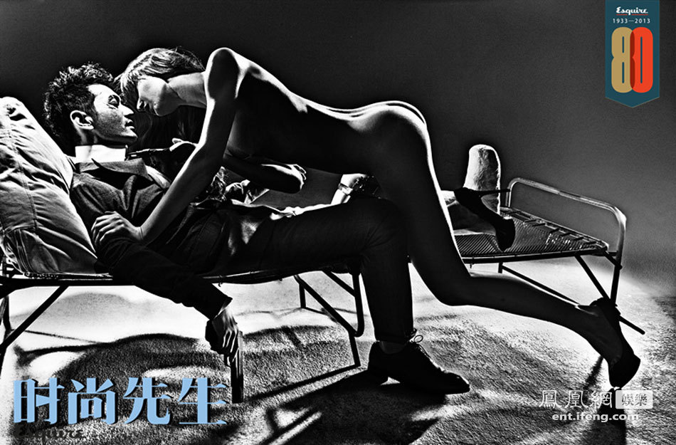 黄晓明带伤登封面 裸模出镜尺度大胆