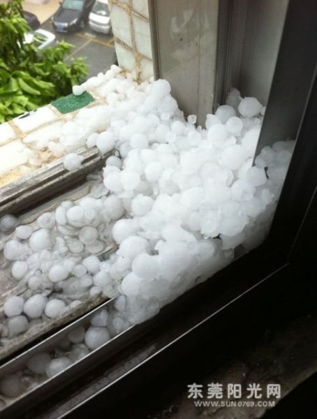 东莞遭冰雹袭击致8人死