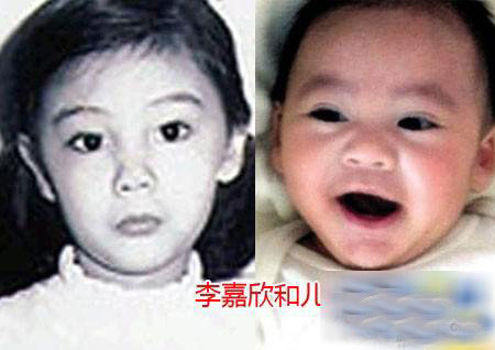 明星童年照与儿女比靓