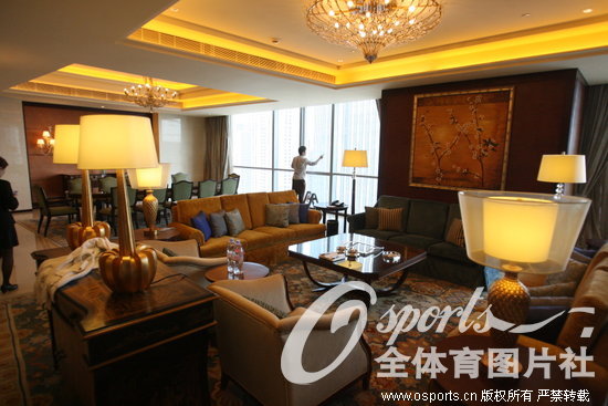 组图：贝克汉姆青岛下榻总统套房曝光 内饰豪华令人咋舌