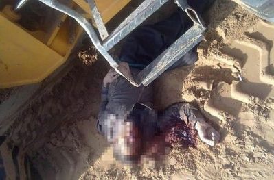 河南一农民被开发商铲车碾死