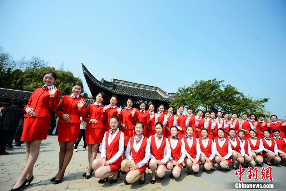 准空姐游瘦西湖