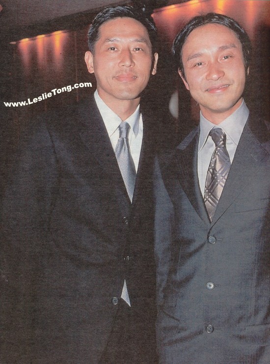 张国荣和唐唐旧照。