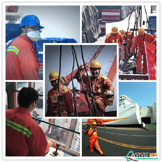 网友五一探访青岛港 镜头记录最美劳动者