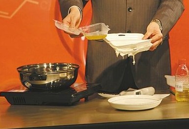 4种发泡餐具原料3种不合格 遇醋生成物溶化