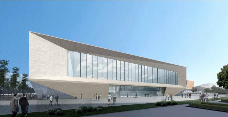 城阳投资5亿元文体中心开建