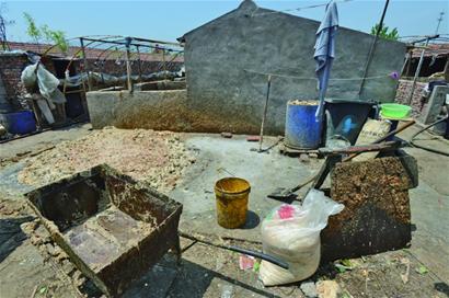 山村藏11个泔水猪养殖场