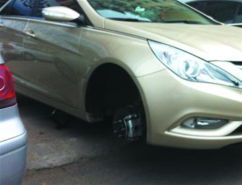 小心！偷轮贼专盯“阴影区”