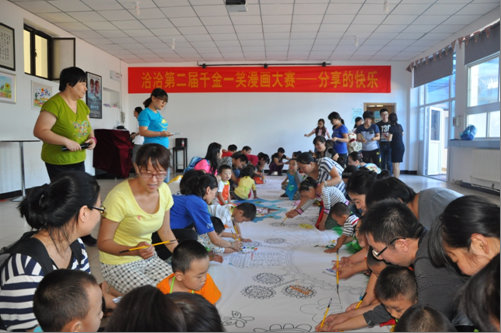 洽洽探访星星雨与自闭症儿童涂鸦“快乐”