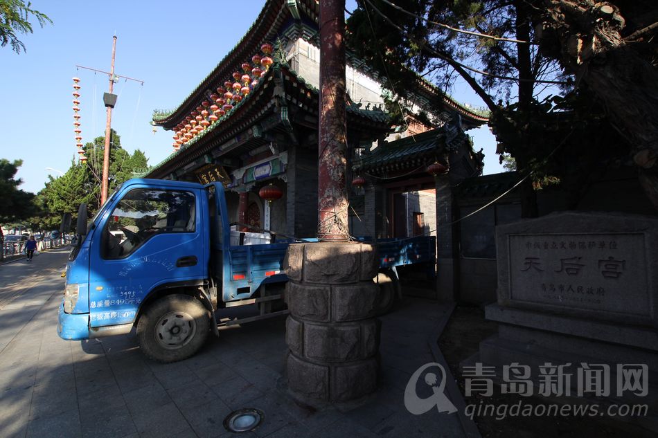 高清:天后宫维修谢客 一月前曾因劳资纠纷停业