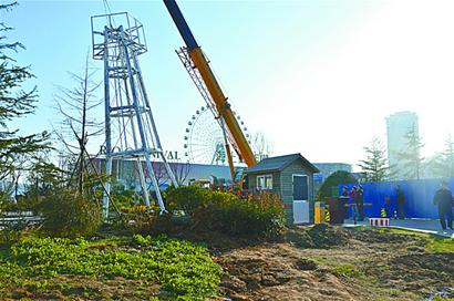 琴岛之眼对面冒出20米小摩天轮 开发商:博眼球