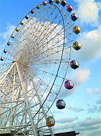 琴岛之眼对面冒出20米小摩天轮 开发商:博眼球