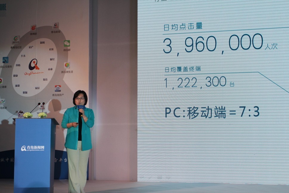 青岛新闻网总经理辛梅致辞