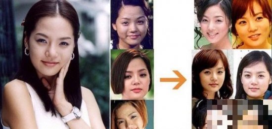 韩国女星整容变脸对比照：李多海尹恩惠变化惊人