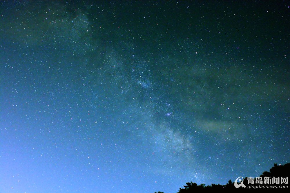 高清盛夏青岛极致夜空美景再现儿时满眼繁星