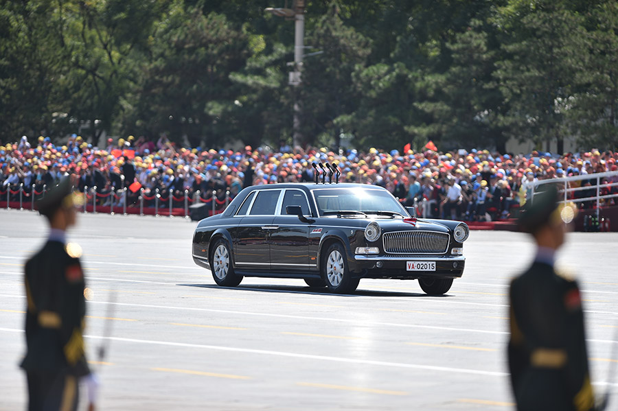 民族品牌“红旗”已成为国庆检阅车的代名词