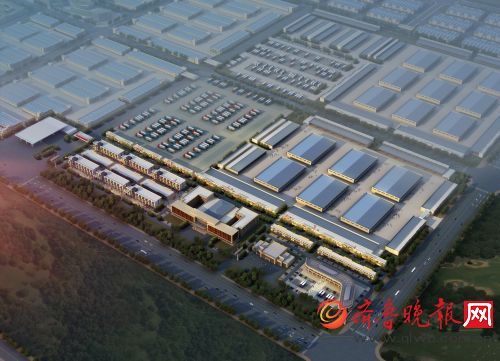 济南传化泉胜公路港鸟瞰图