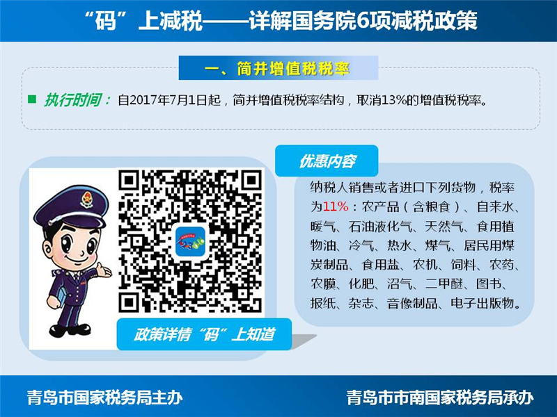 高清：“码”上减税 国务院6项减税政策详解