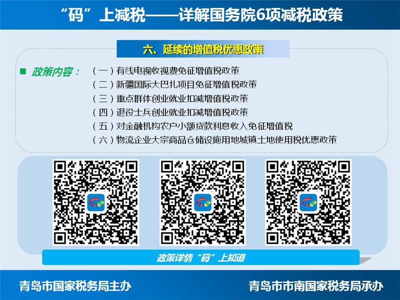 高清：“码”上减税 国务院6项减税政策详解