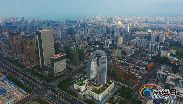 海南旧机场华丽转身变城市CBD 网媒记者赞生态宜居