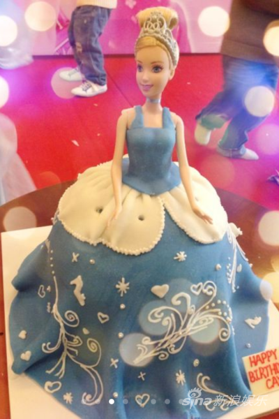 钟丽缇女儿生日蛋糕