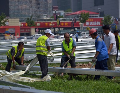 第22届啤酒节大棚7月底完工