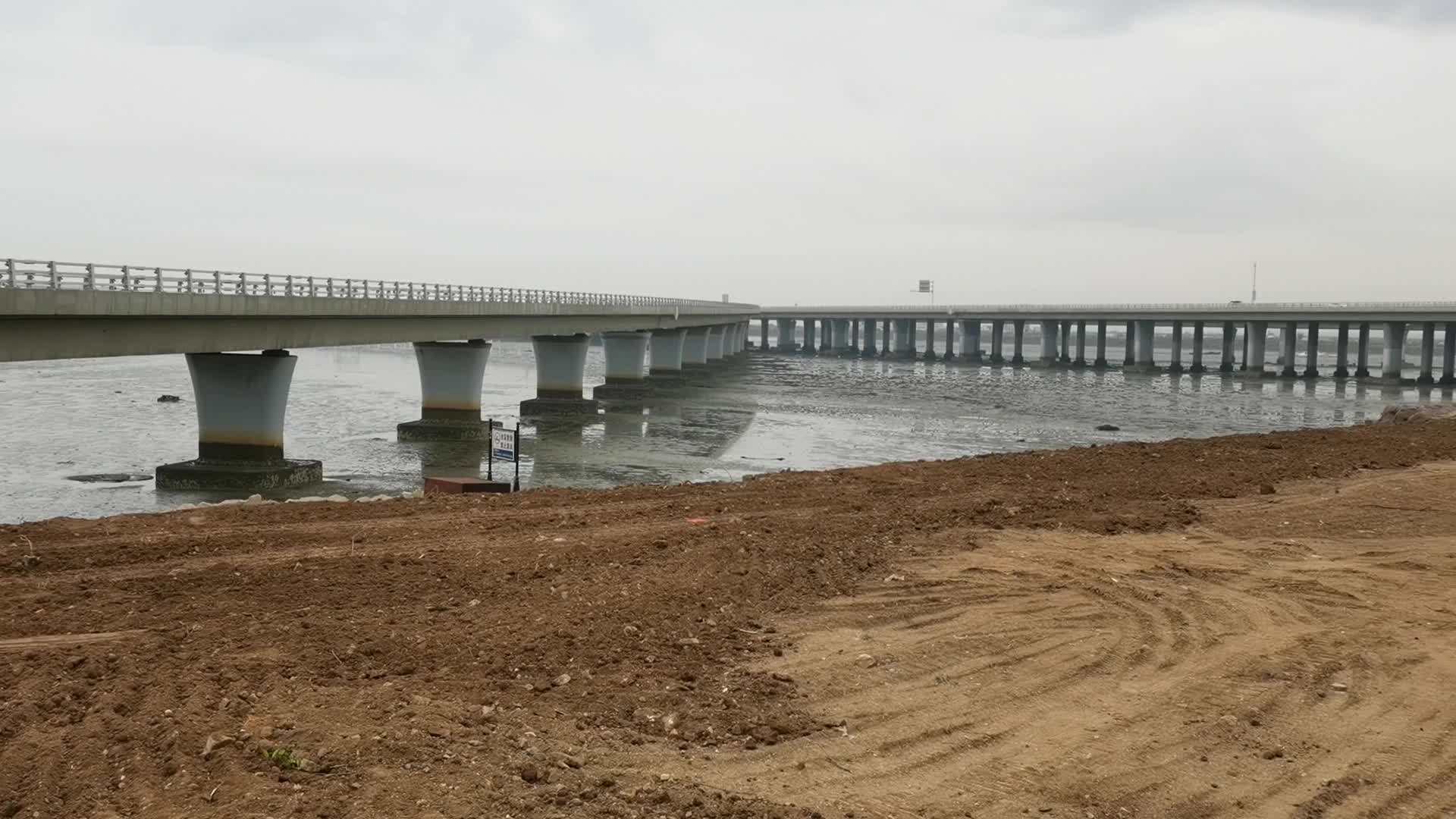 胶州湾大桥李村河互通立交abf匝道开建2022年通车