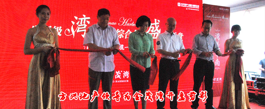 方兴地产领导为金茂湾开盘剪彩