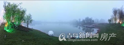 园林内部水天一色